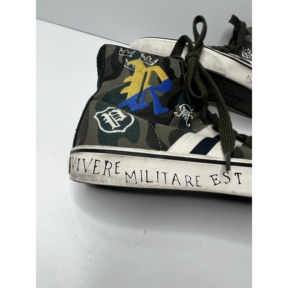 Polo Ralph Lauren Solomon Embroidered Camouflage Sneakers Men Size 7.5 D main image 13